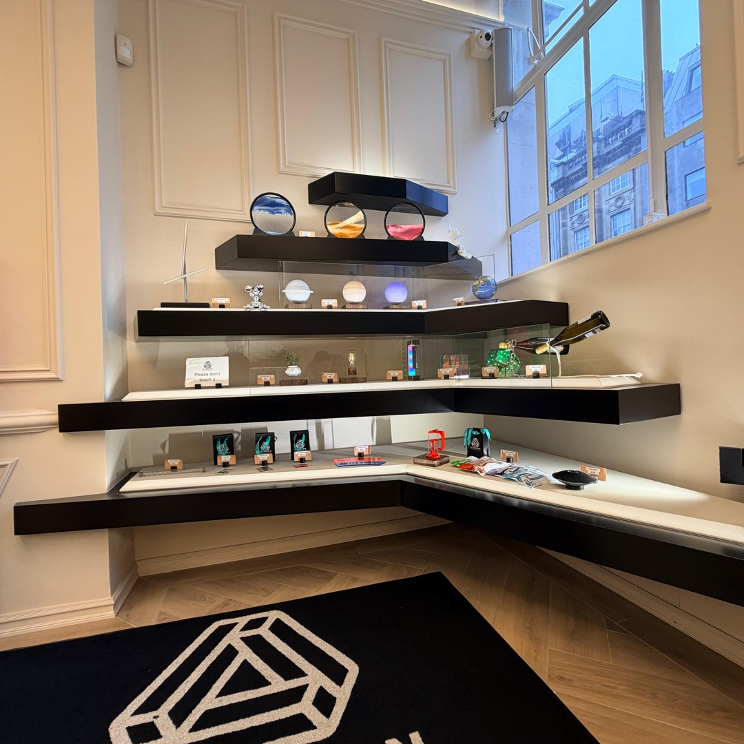 Children amazed by an interactive exhibit at illusion Dublin